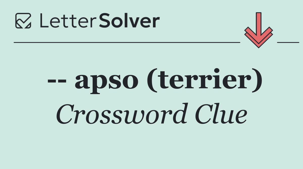    apso (terrier)