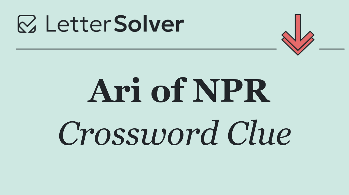 Ari of NPR