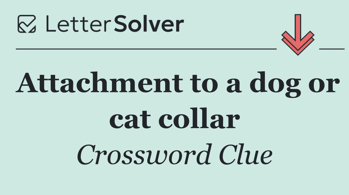 Attachment to a dog or cat collar