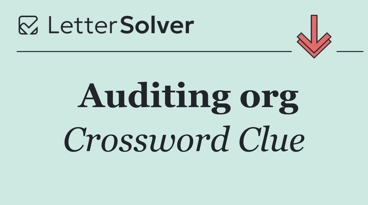 Auditing org