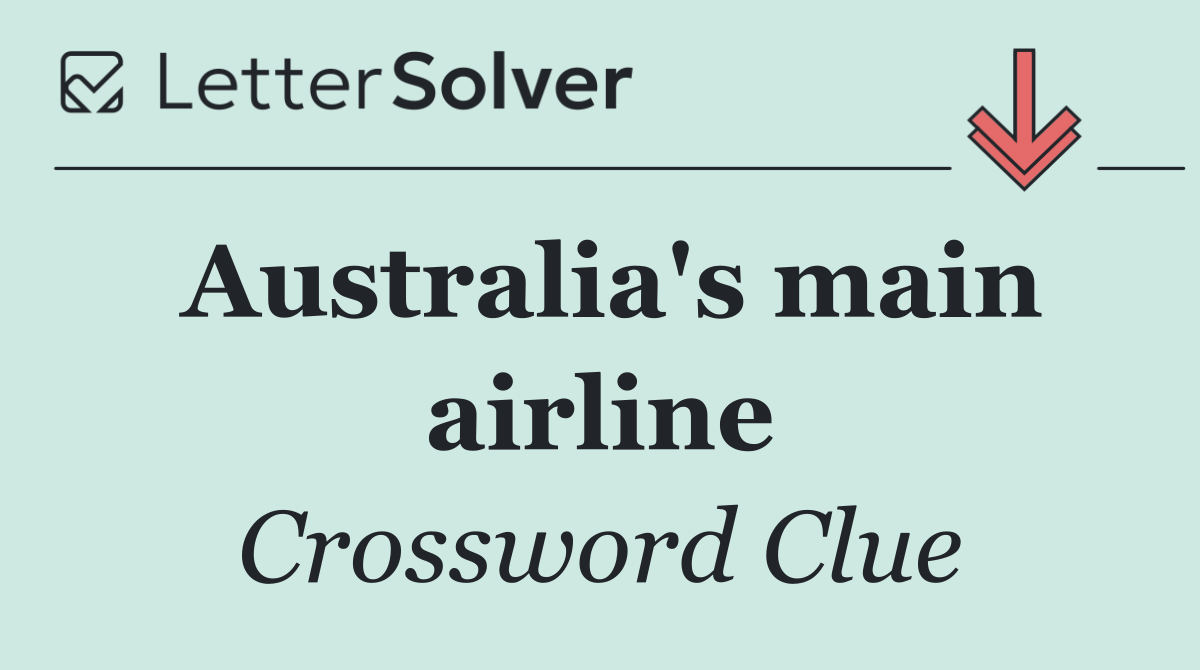 Australia's main airline