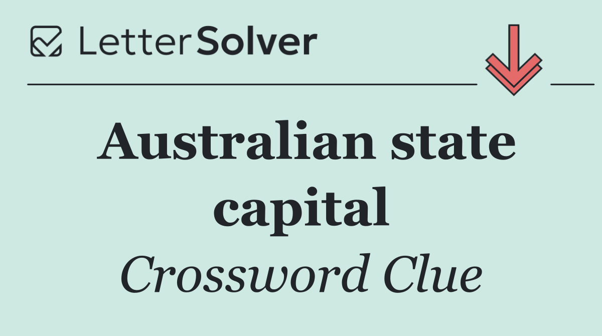 Australian state capital
