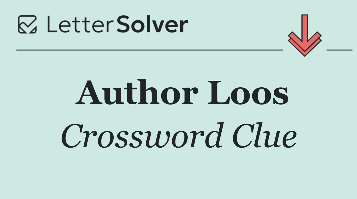 Author Loos