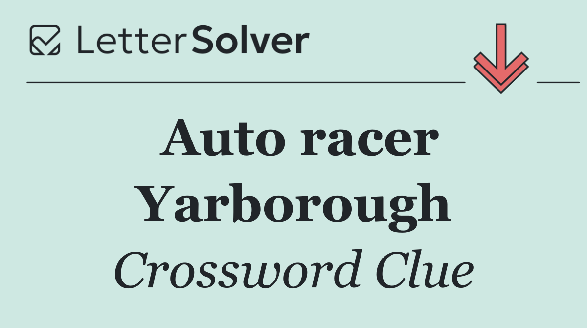 Auto racer Yarborough