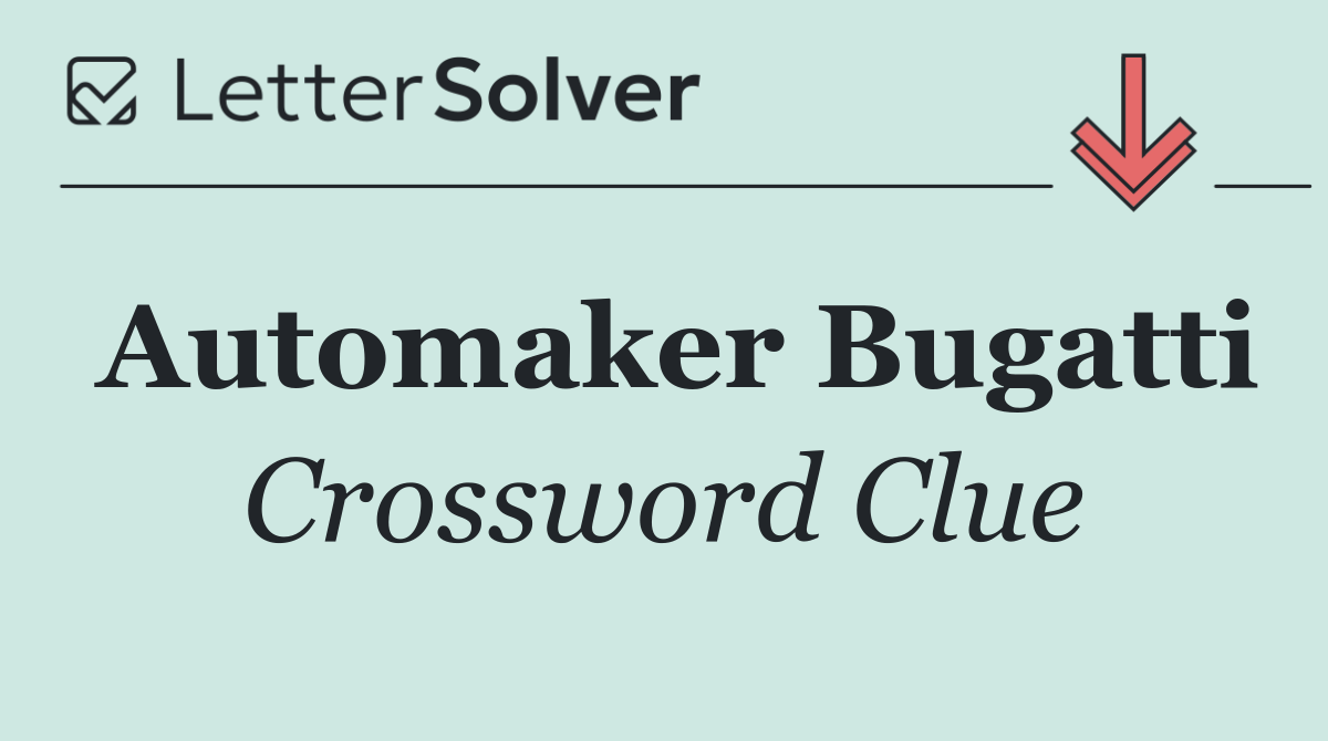 Automaker Bugatti