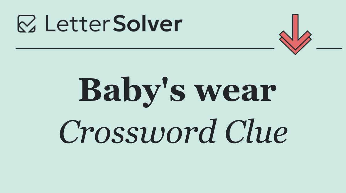 Baby's wear