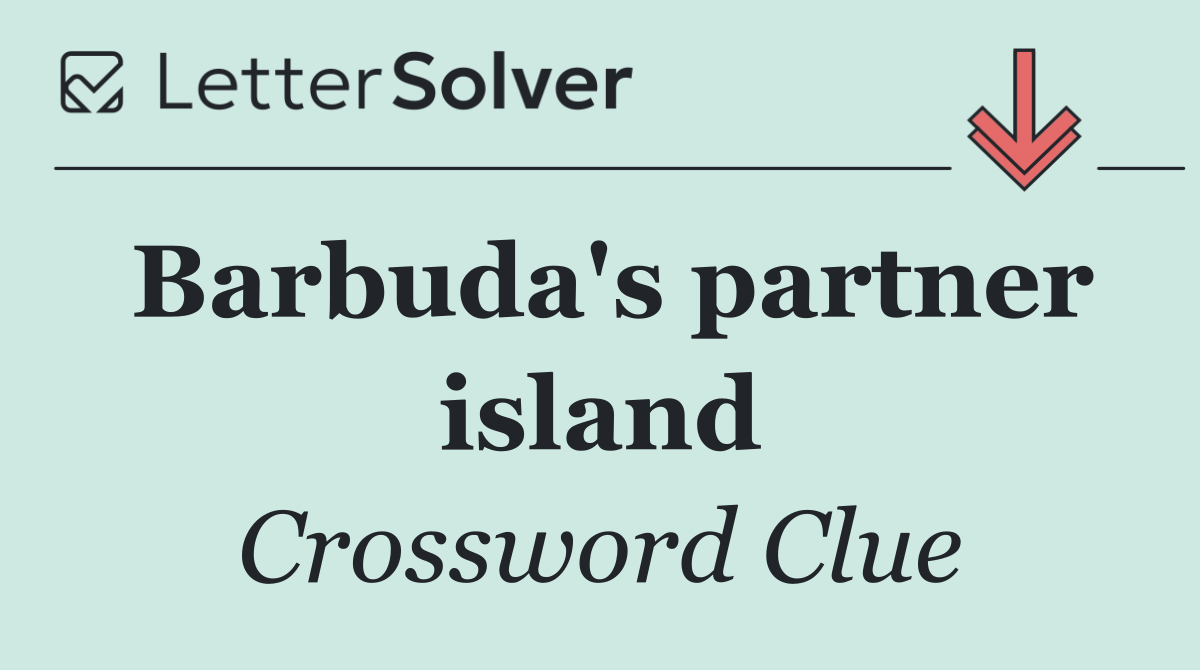 Barbuda's partner island