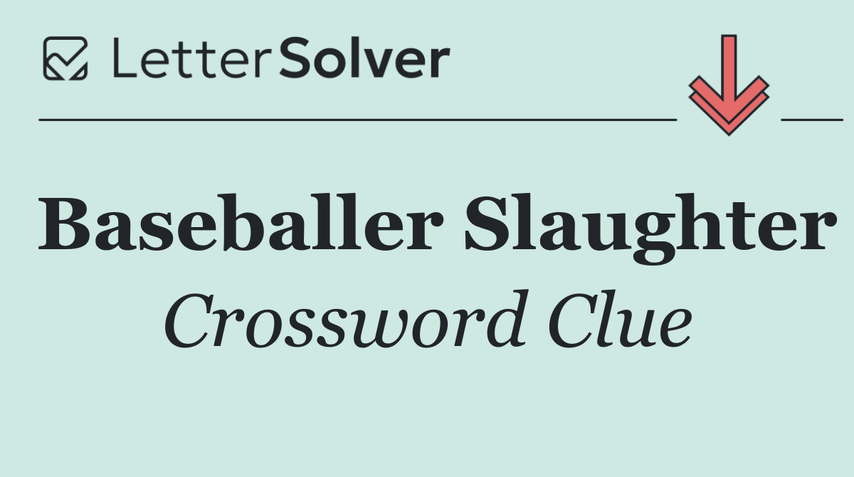 Baseballer Slaughter