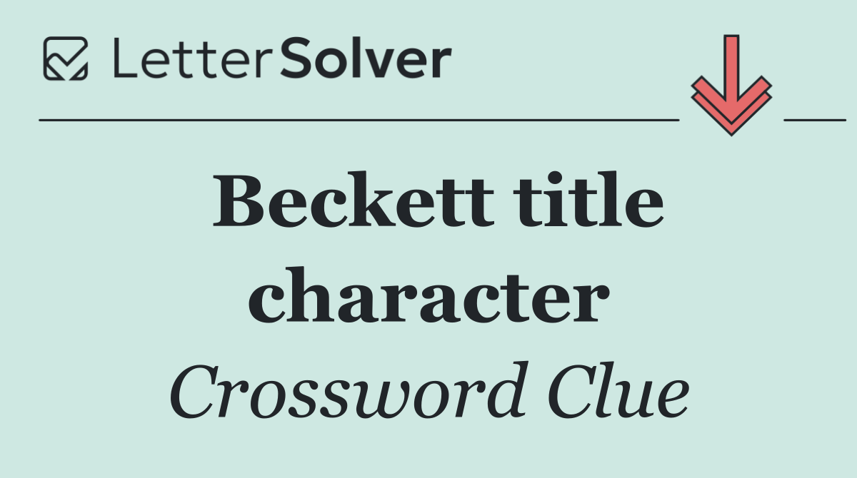 Beckett title character