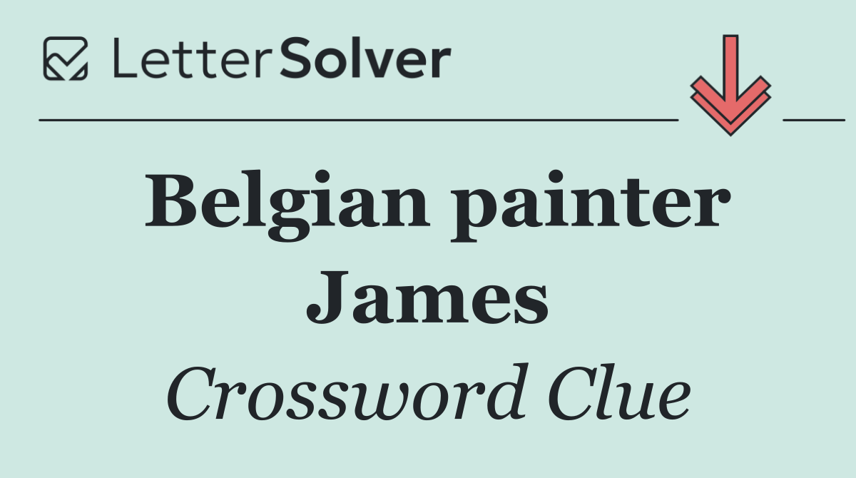 Belgian painter James