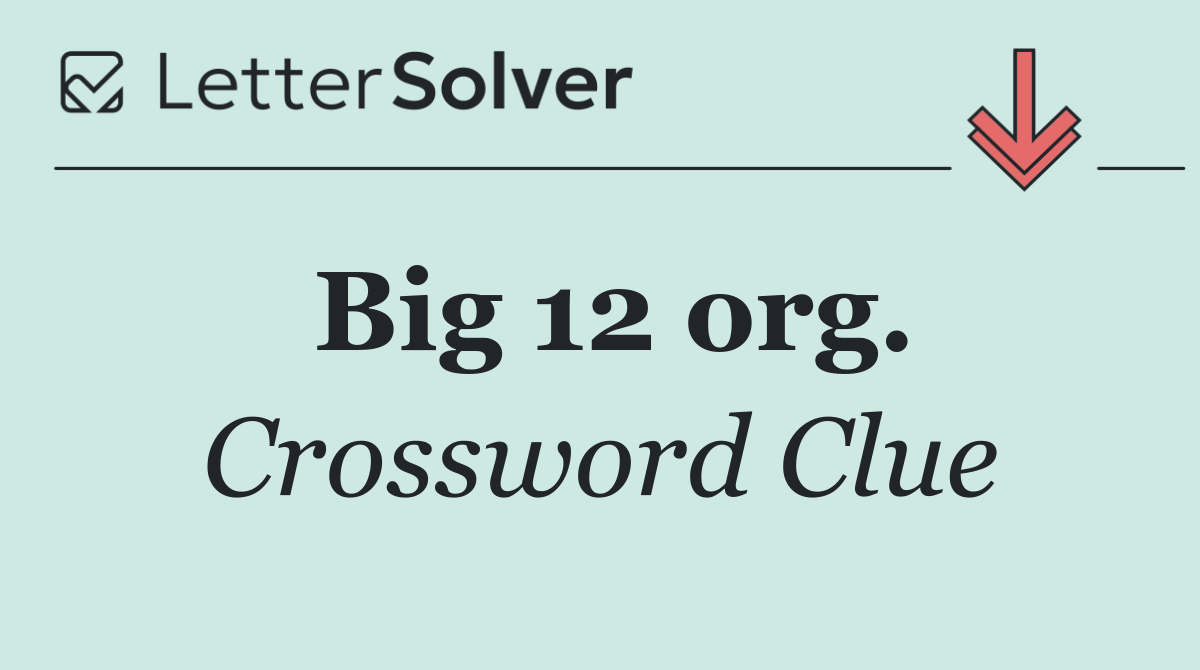Big 12 org.