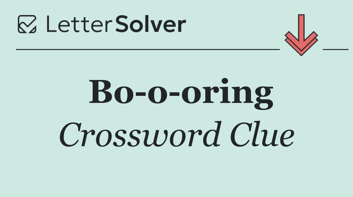Bo o oring
