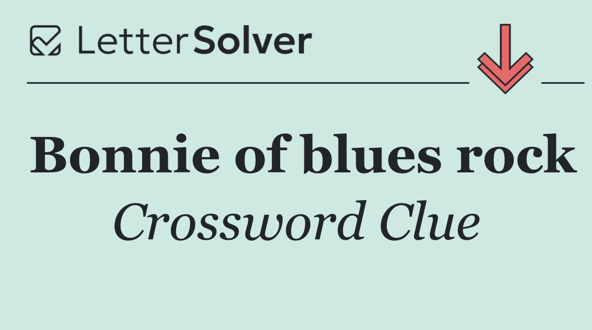 Bonnie of blues rock