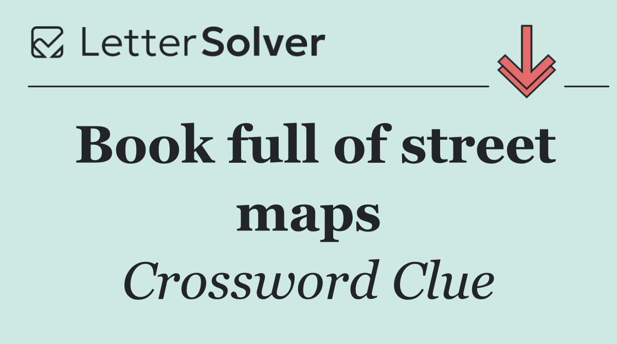 Book full of street maps