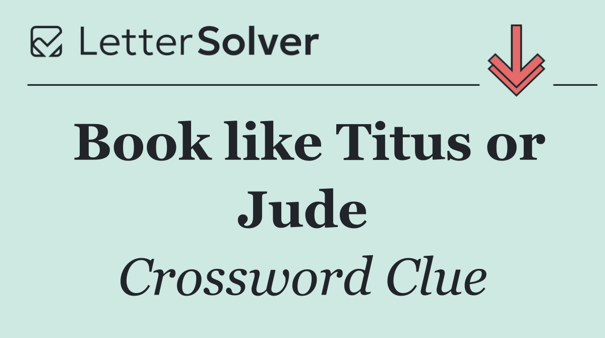 Book like Titus or Jude