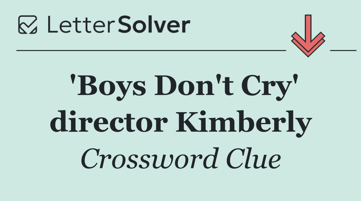 'Boys Don't Cry' director Kimberly