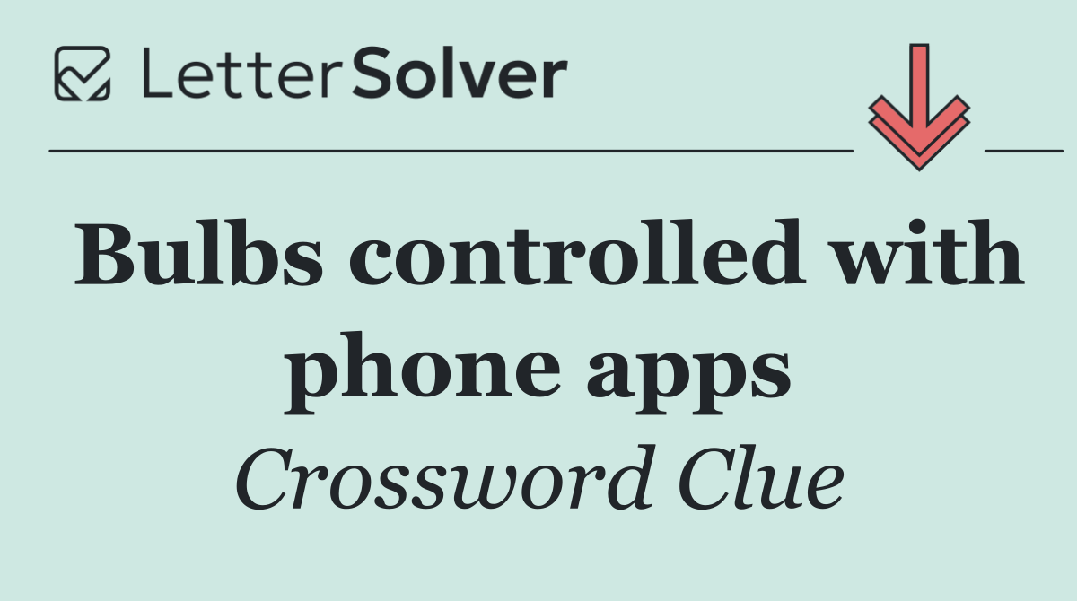 Bulbs controlled with phone apps
