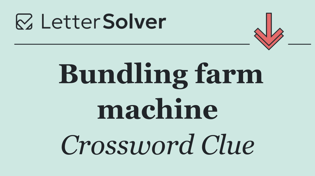 Bundling farm machine