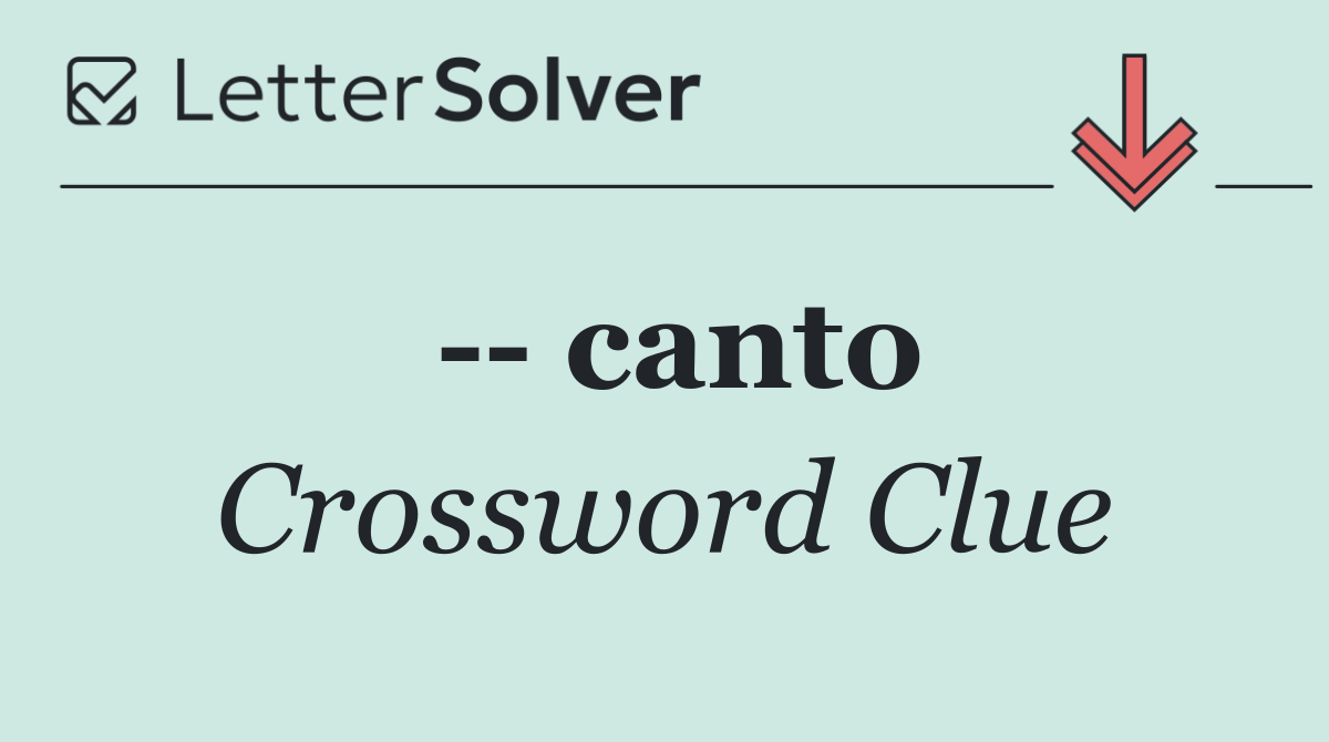    canto