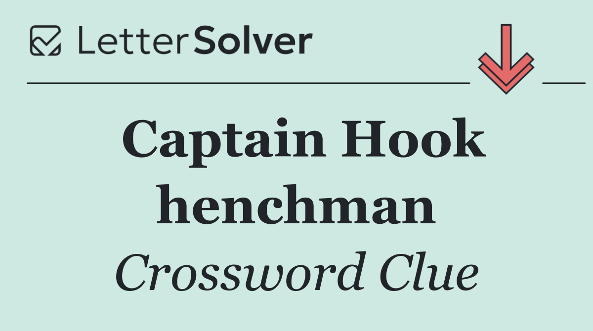 Captain Hook henchman