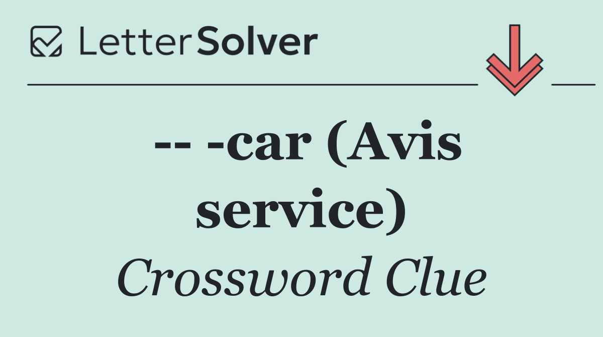     car (Avis service)