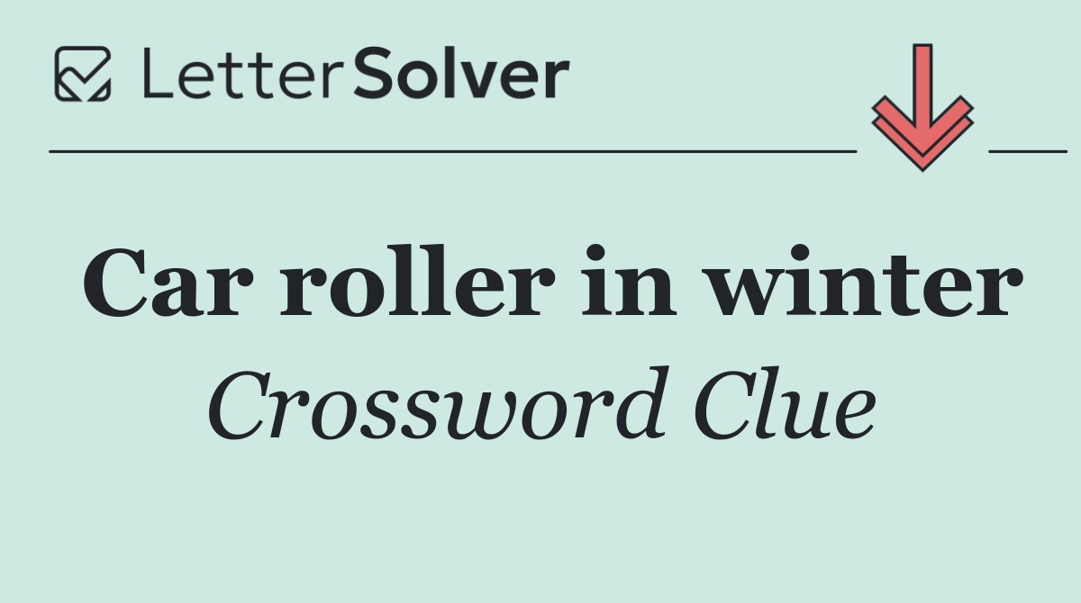 Car roller in winter