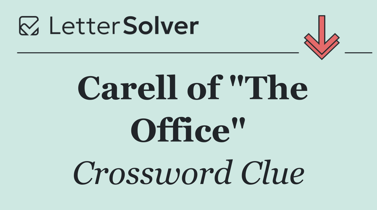 Carell of "The Office"