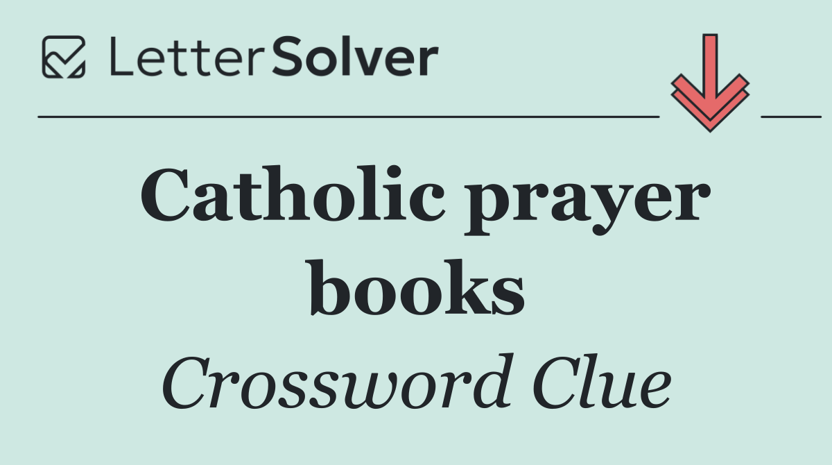 Catholic prayer books