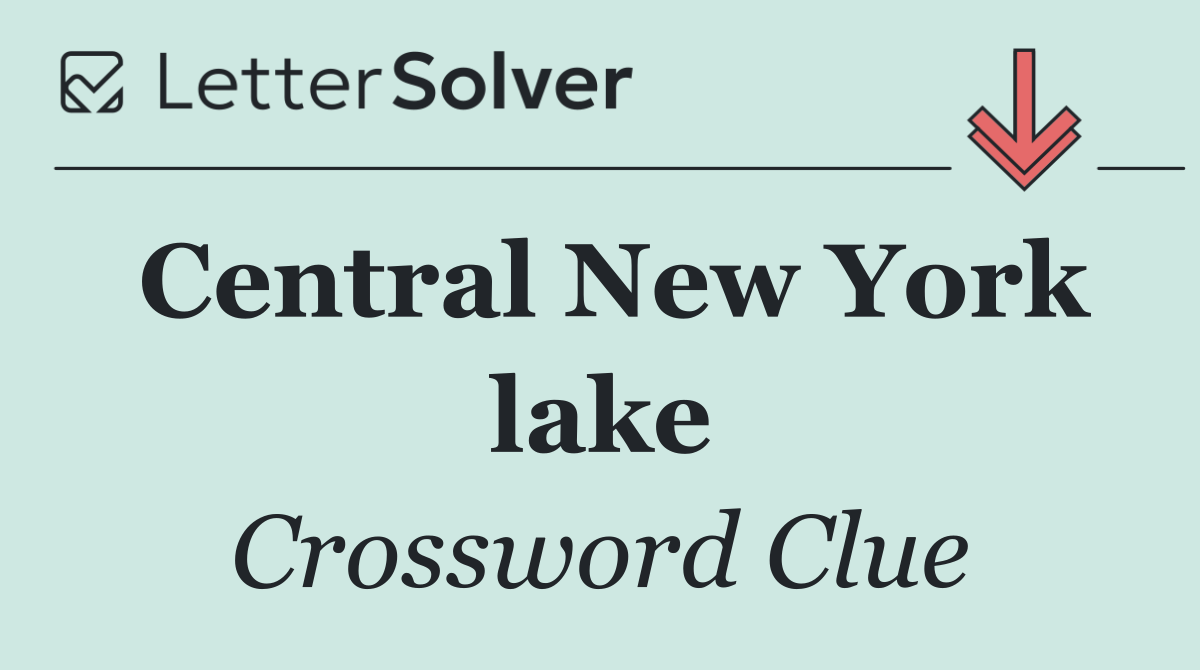 Central New York lake