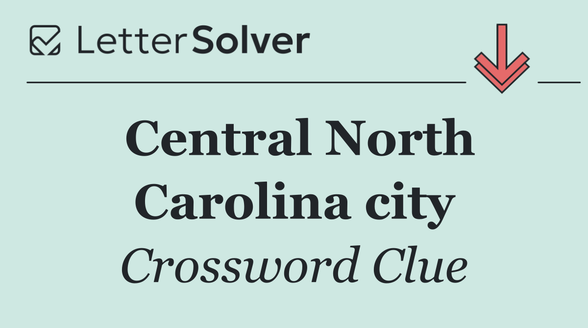 Central North Carolina city