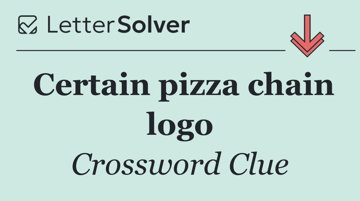 Certain pizza chain logo