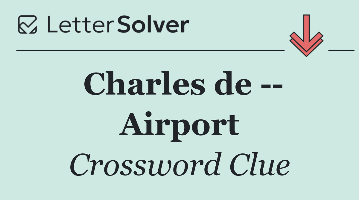 Charles de    Airport