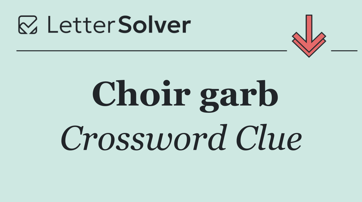 Choir garb