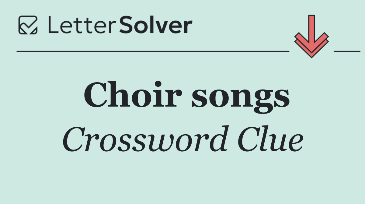 Choir songs