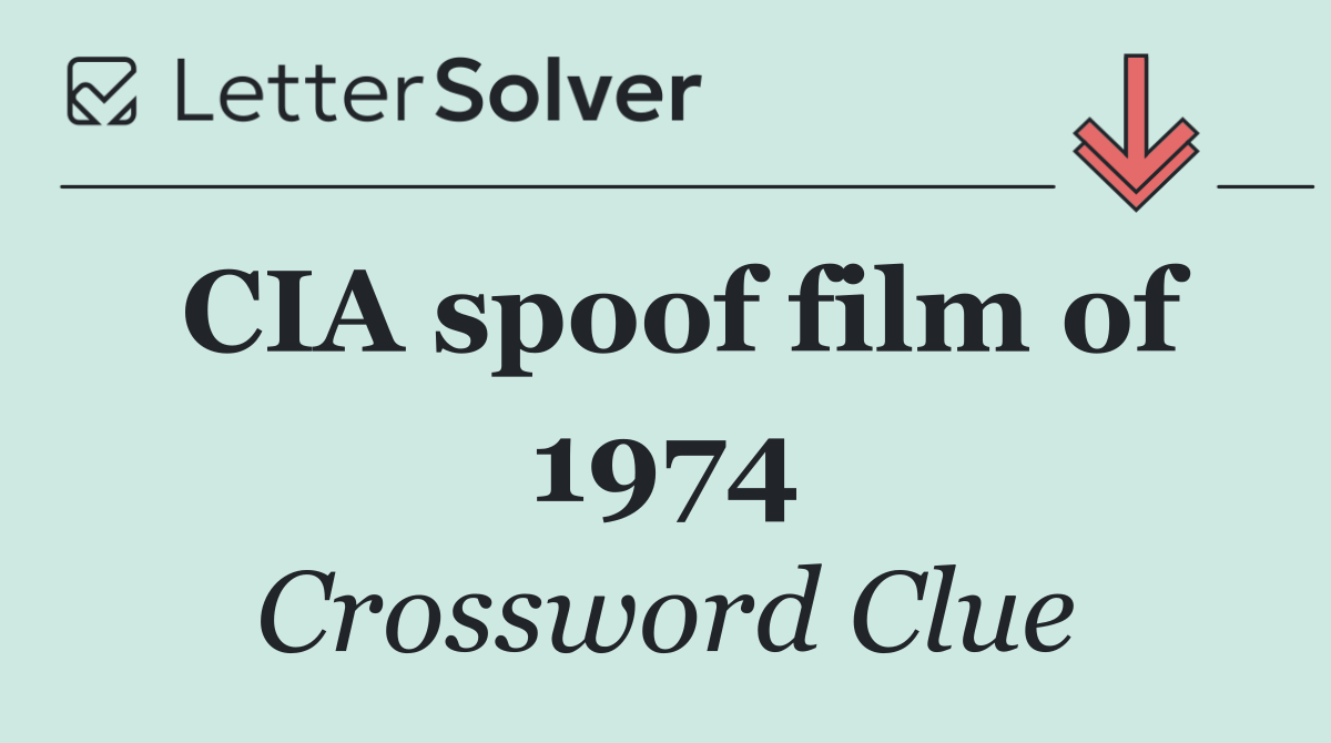 CIA spoof film of 1974