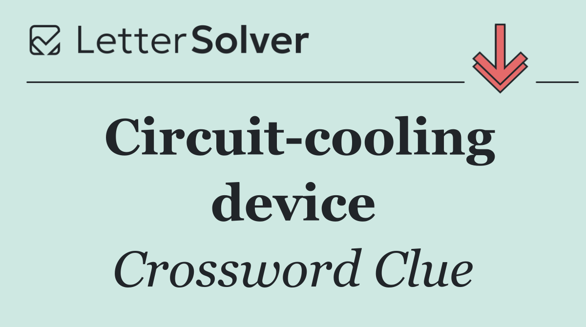 Circuit cooling device