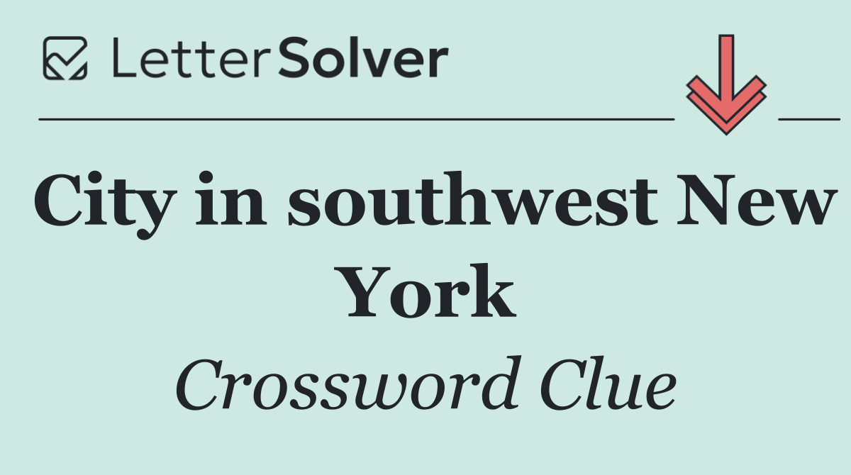 City in southwest New York