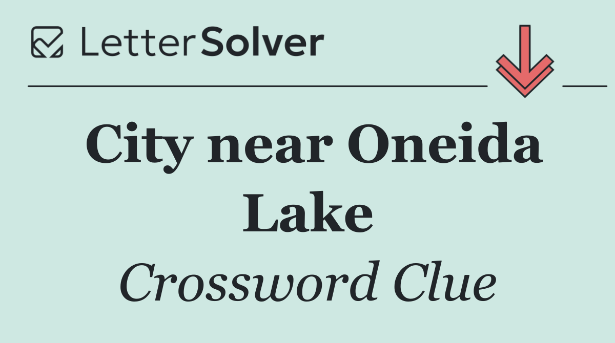City near Oneida Lake