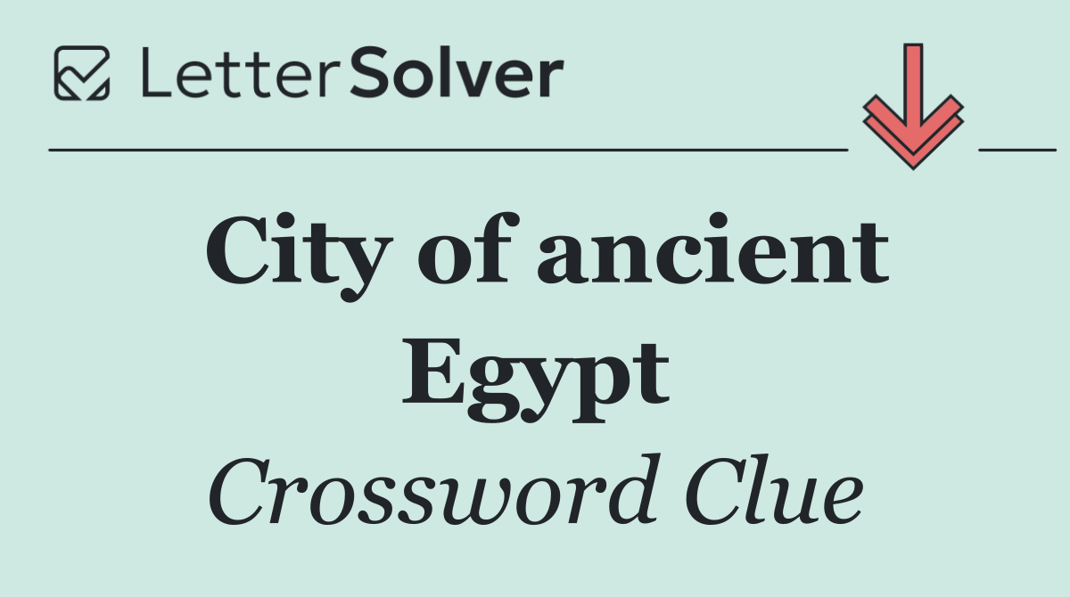 City of ancient Egypt