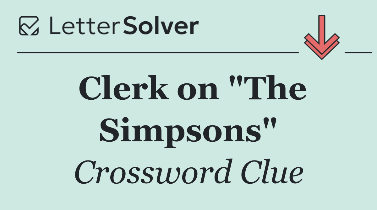 Clerk on "The Simpsons"