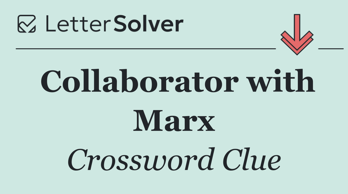 Collaborator with Marx