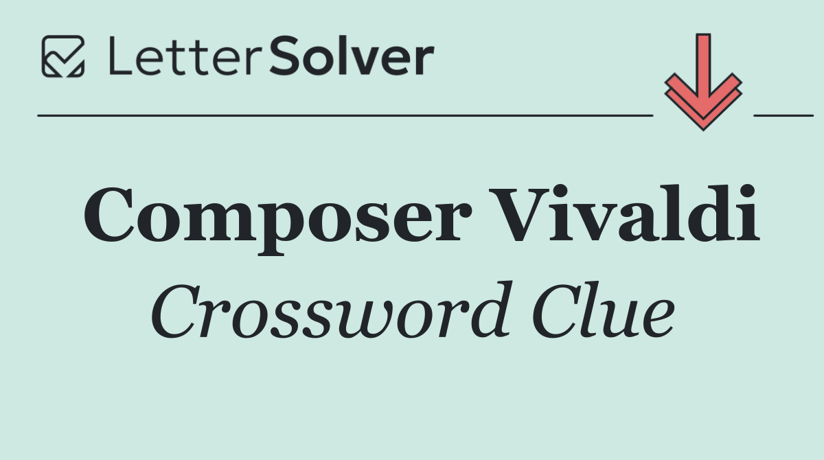 Composer Vivaldi