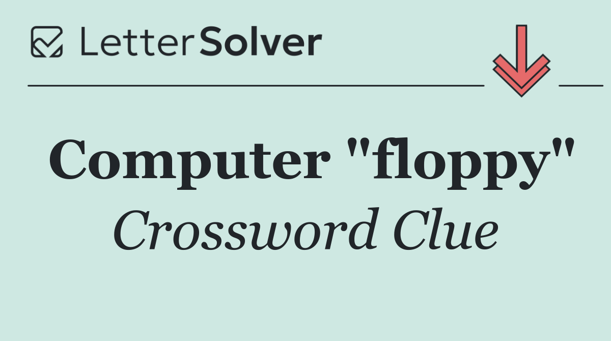 Computer "floppy"