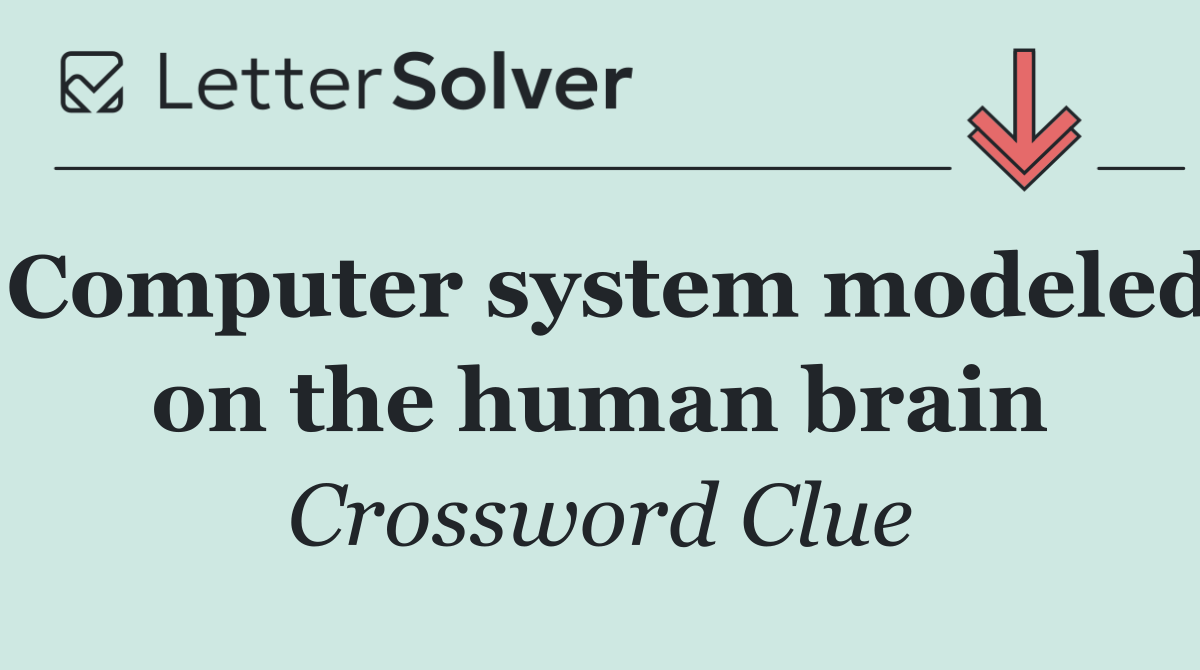 Computer system modeled on the human brain