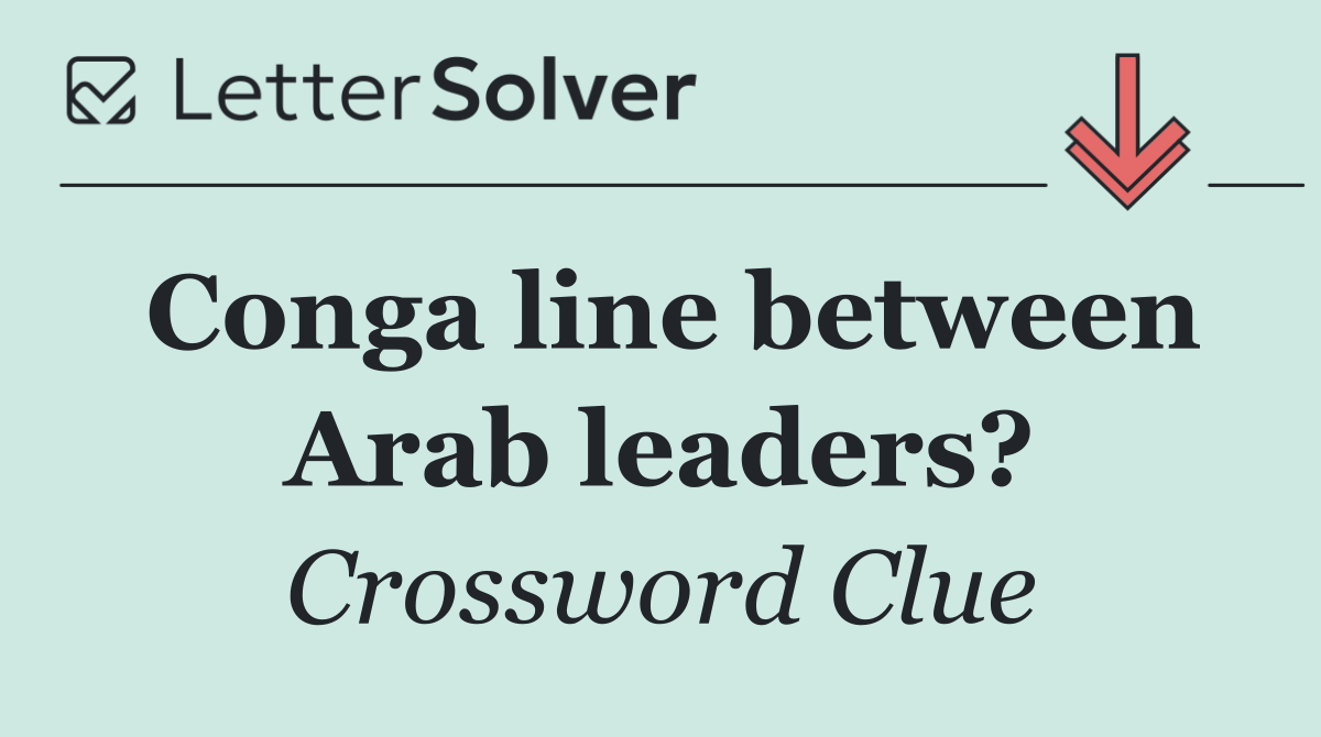 Conga line between Arab leaders?