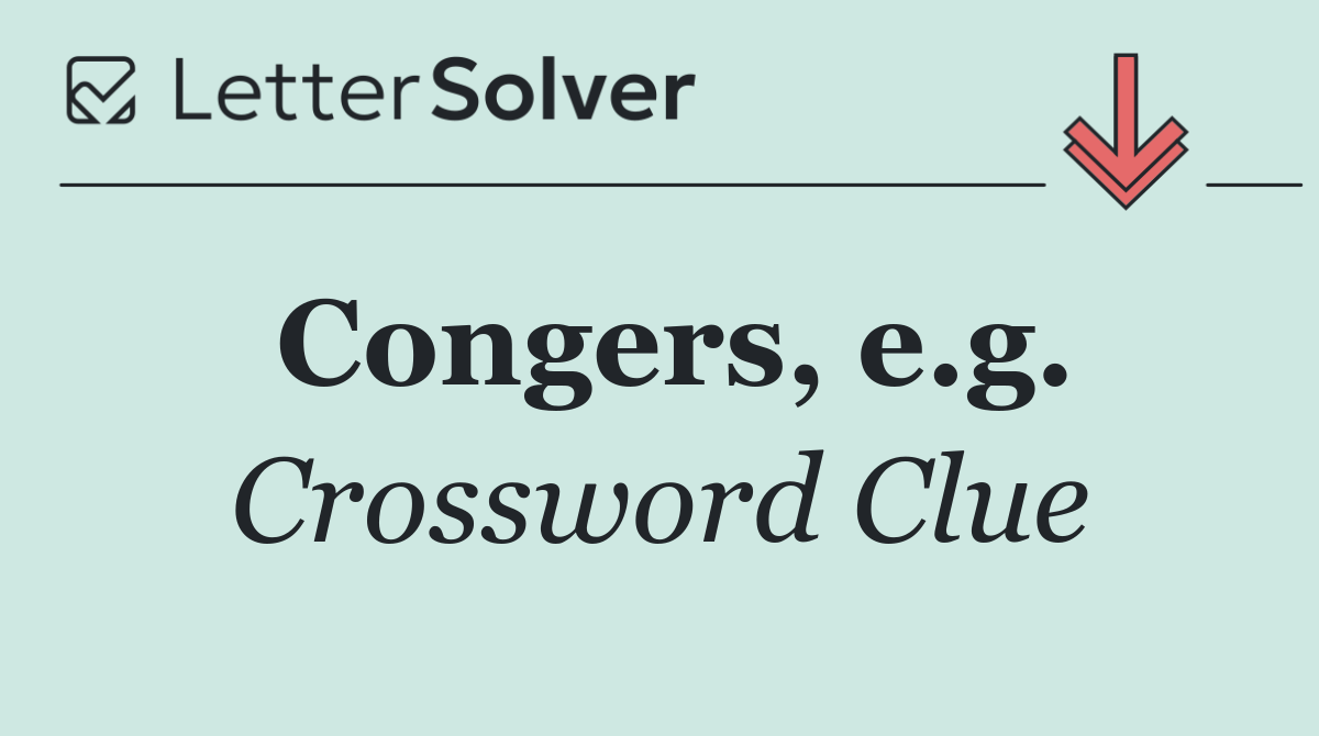 Congers, e.g.