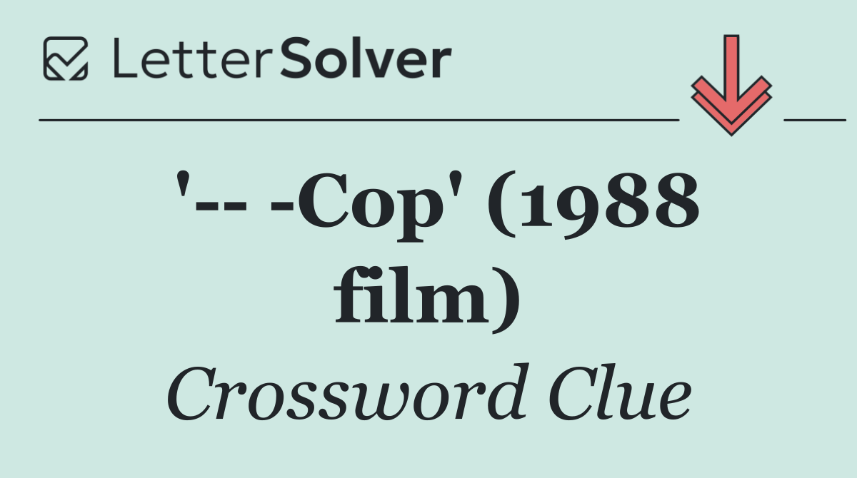 '    Cop' (1988 film)