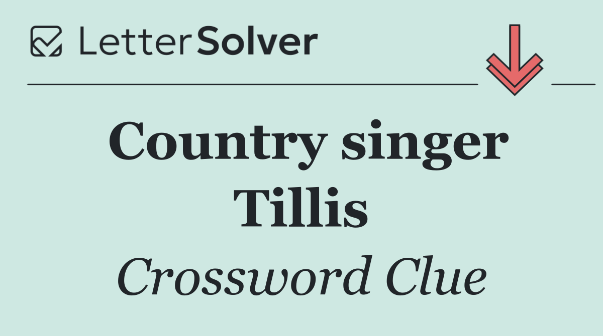 Country singer Tillis