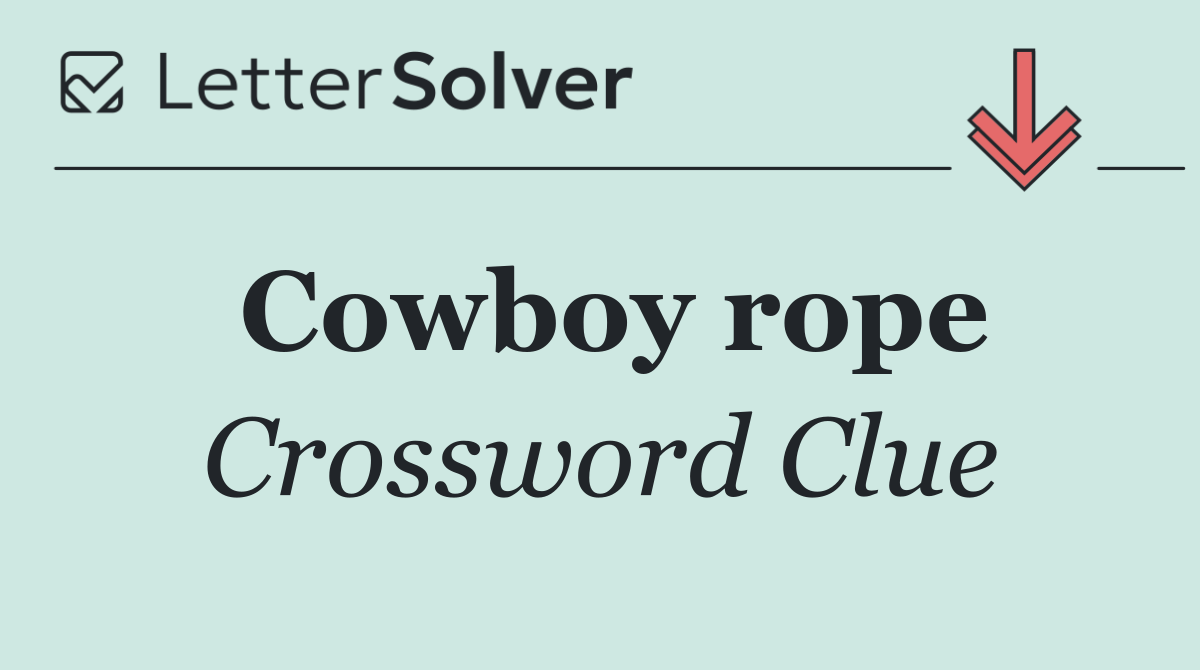 Cowboy rope