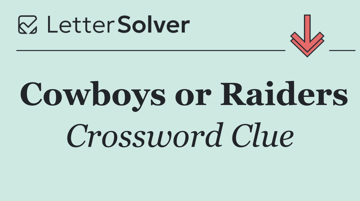 Cowboys or Raiders